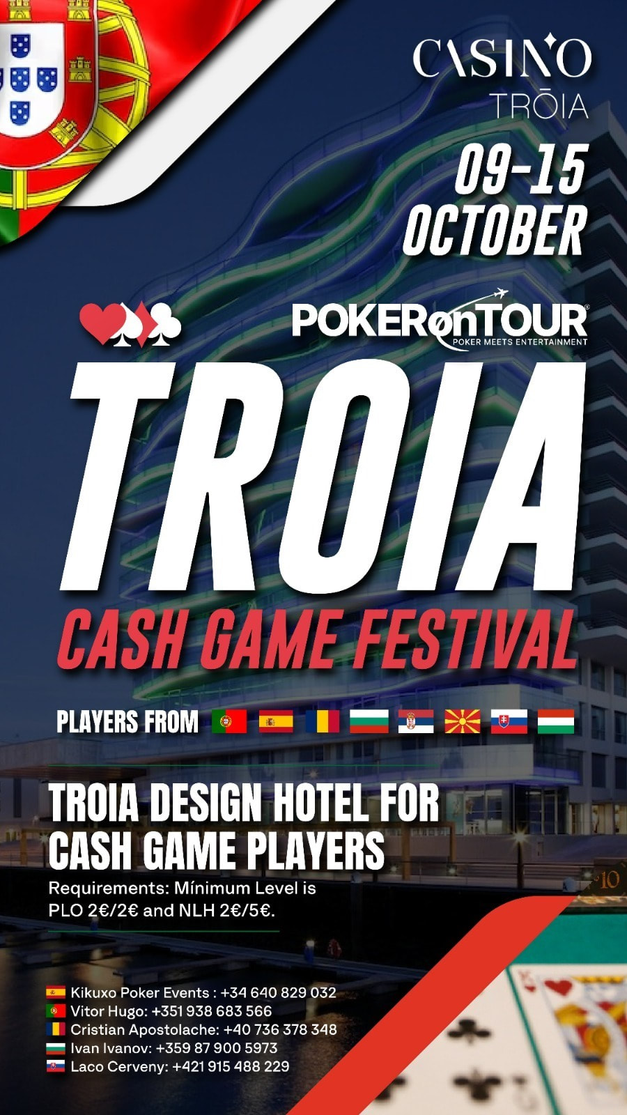 poker cash game troia portugal